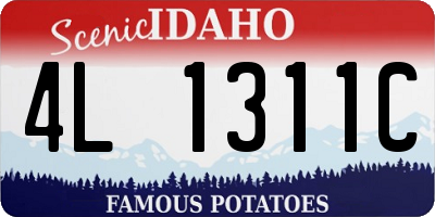 ID license plate 4L1311C