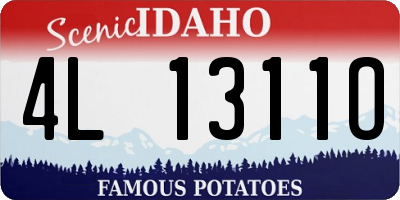 ID license plate 4L1311O