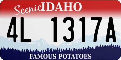 ID license plate 4L1317A