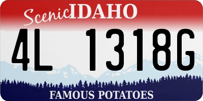 ID license plate 4L1318G
