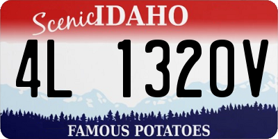 ID license plate 4L1320V