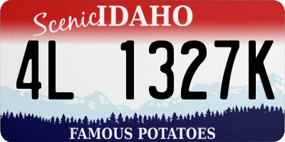 ID license plate 4L1327K