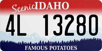 ID license plate 4L1328O