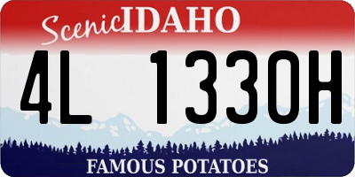 ID license plate 4L1330H