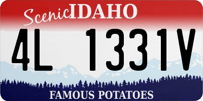 ID license plate 4L1331V
