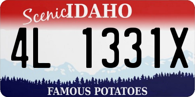 ID license plate 4L1331X