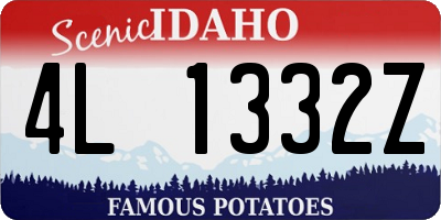 ID license plate 4L1332Z