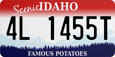 ID license plate 4L1455T