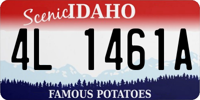 ID license plate 4L1461A