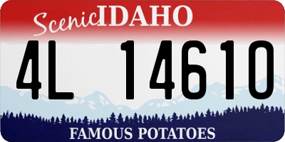 ID license plate 4L1461O