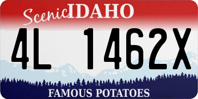 ID license plate 4L1462X