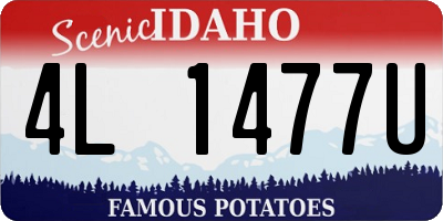 ID license plate 4L1477U
