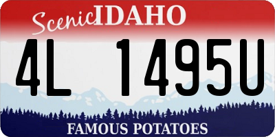 ID license plate 4L1495U