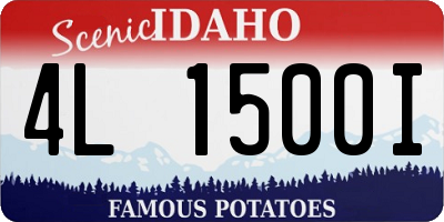 ID license plate 4L1500I