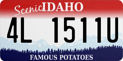 ID license plate 4L1511U