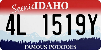 ID license plate 4L1519Y