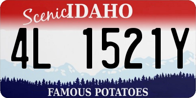 ID license plate 4L1521Y