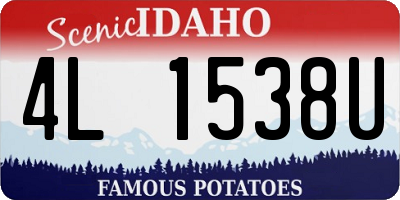 ID license plate 4L1538U