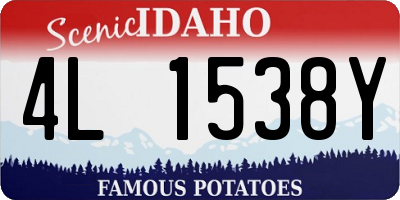 ID license plate 4L1538Y