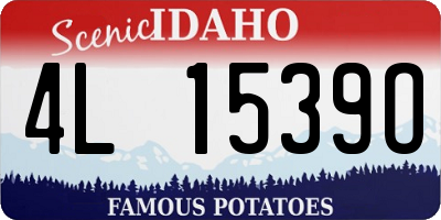 ID license plate 4L1539O