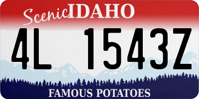 ID license plate 4L1543Z