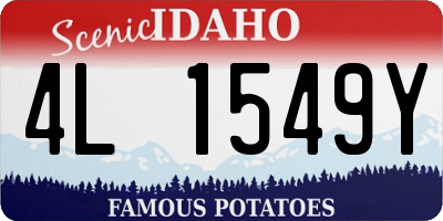 ID license plate 4L1549Y