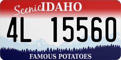 ID license plate 4L1556O