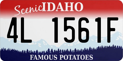 ID license plate 4L1561F
