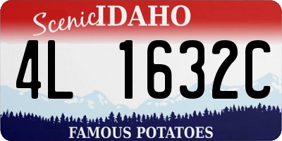 ID license plate 4L1632C
