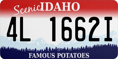 ID license plate 4L1662I