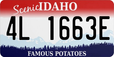 ID license plate 4L1663E