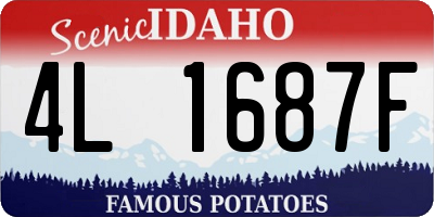 ID license plate 4L1687F