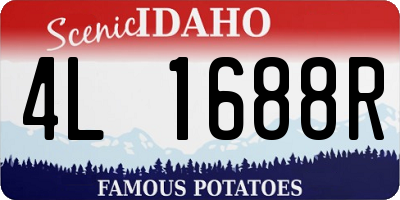 ID license plate 4L1688R
