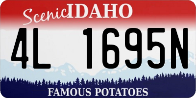 ID license plate 4L1695N