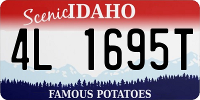 ID license plate 4L1695T