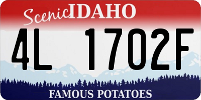 ID license plate 4L1702F