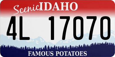 ID license plate 4L1707O