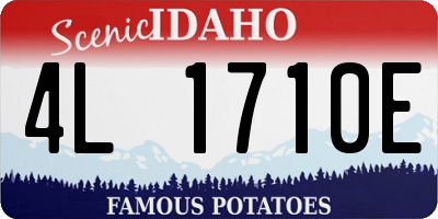 ID license plate 4L1710E