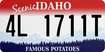 ID license plate 4L1711T