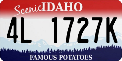 ID license plate 4L1727K