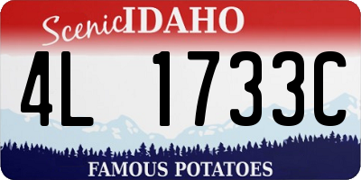 ID license plate 4L1733C