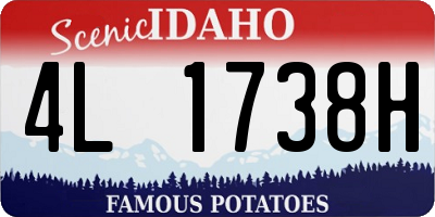 ID license plate 4L1738H
