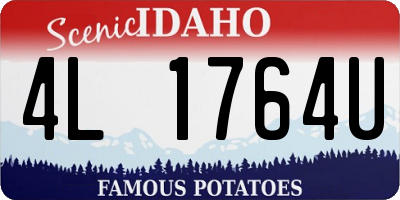 ID license plate 4L1764U