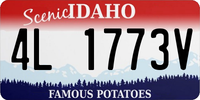 ID license plate 4L1773V
