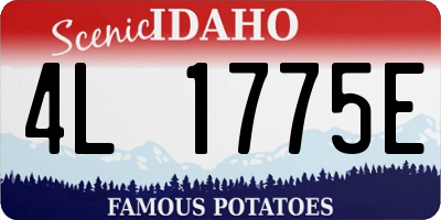 ID license plate 4L1775E