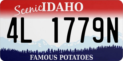 ID license plate 4L1779N