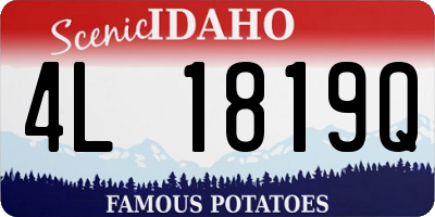 ID license plate 4L1819Q