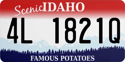 ID license plate 4L1821Q