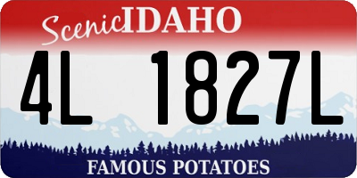 ID license plate 4L1827L