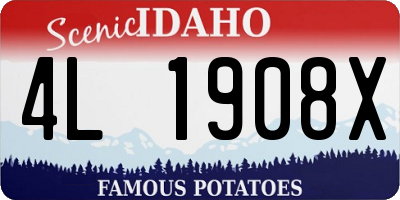 ID license plate 4L1908X